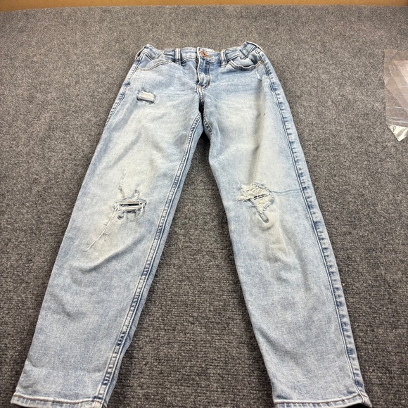 ABERCROMBIE KIDS Denim High Rise Mini Mom Jean Distressed size: 11/12 - Picture 1 of 7